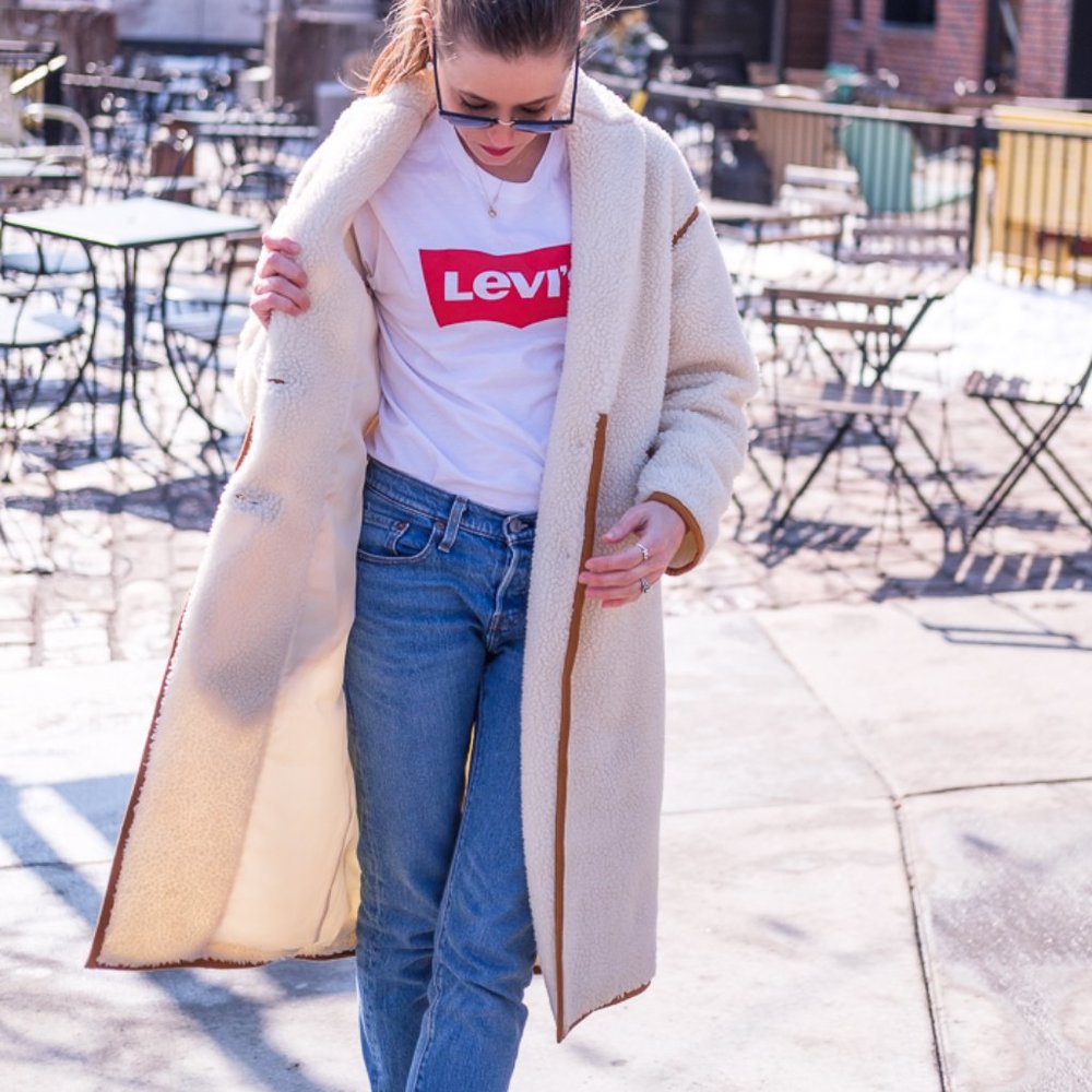 Madewell Sherpa Topcoat